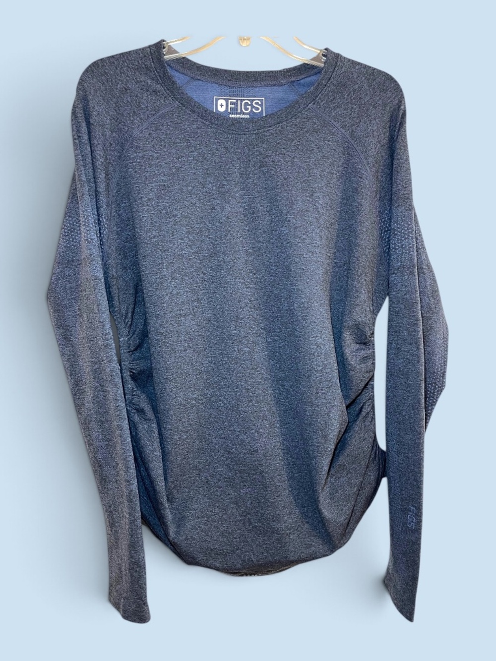 Figs Maternity Salta Underscrub Top Blue [Cut 2345] Size XL